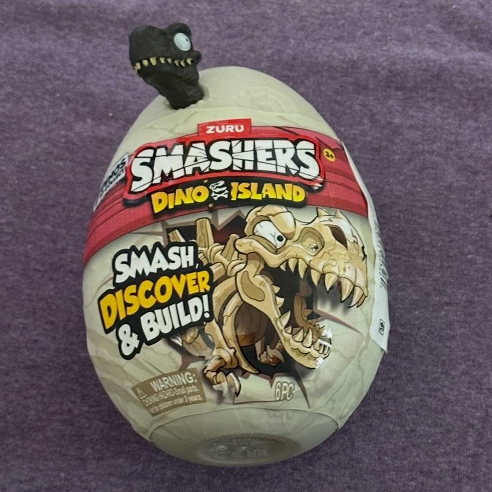 Zuru Smashers Dino Island Egg - Black Dinosaur Head
